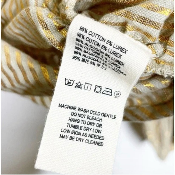 Jen's Pirate Booty Twentynine Palms One Shoulder Cutout Stripe Top Size Large - Picture 5 of 8